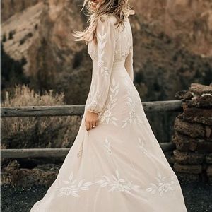 Anthropologie x BHLDN Belize Maxi Dress Oyster